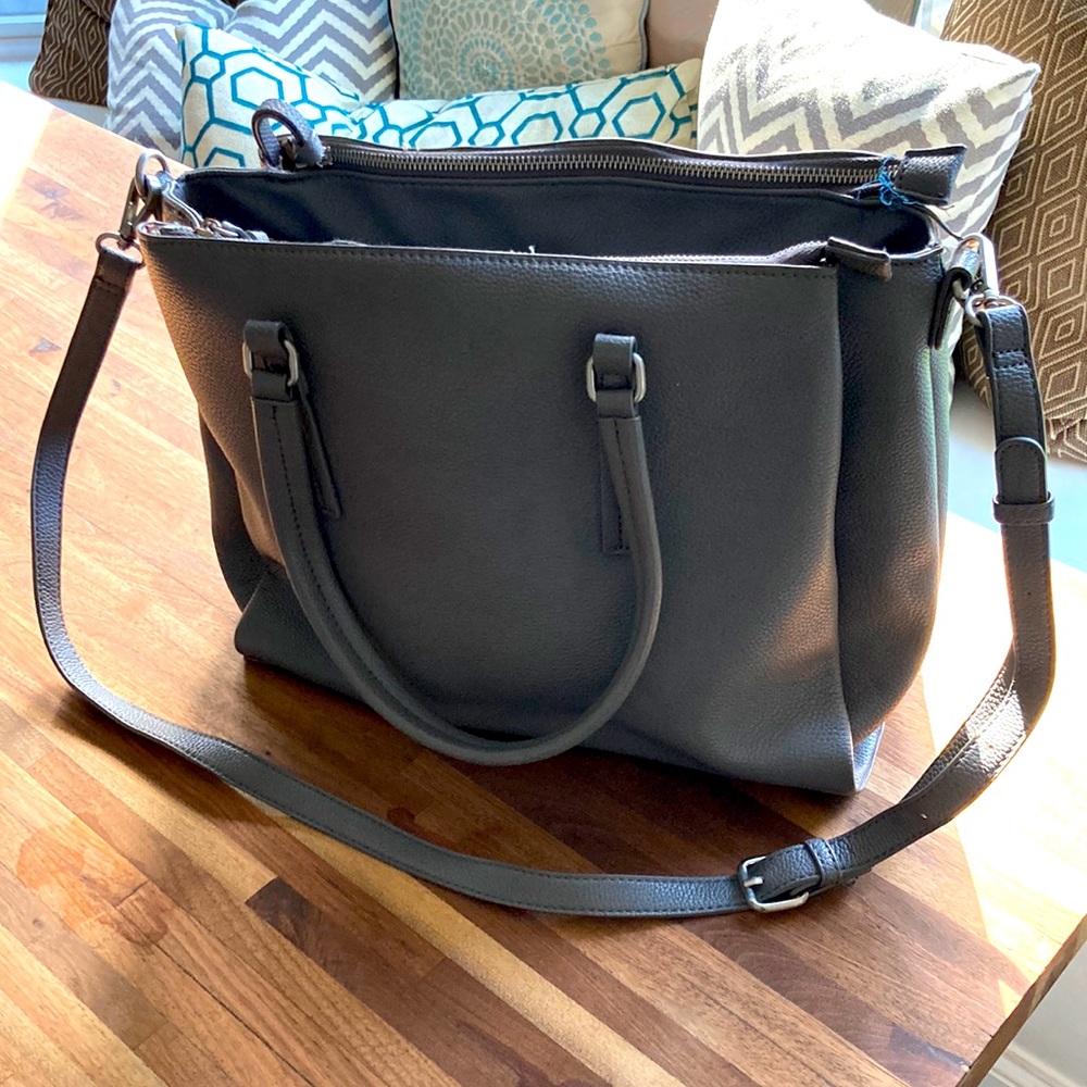 Urban Expressions Large Crossbody Bag in luxury animal-friendly vegan leather